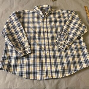 Carhartt longsleeve, button-down plaid 100% cotton shirt size 4 XL 4xl